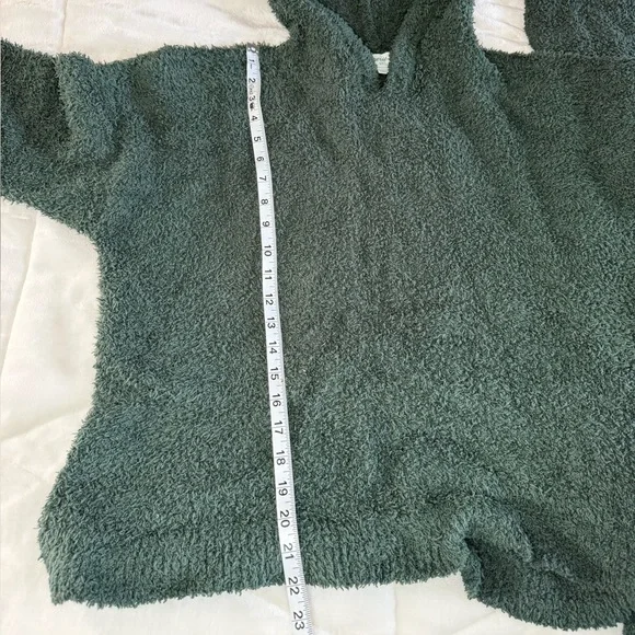 American Eagle Fuzzy Marshmallow Sherpa Pullover Lounge Sweatshirt and Pants Set - Picture 4 of 10